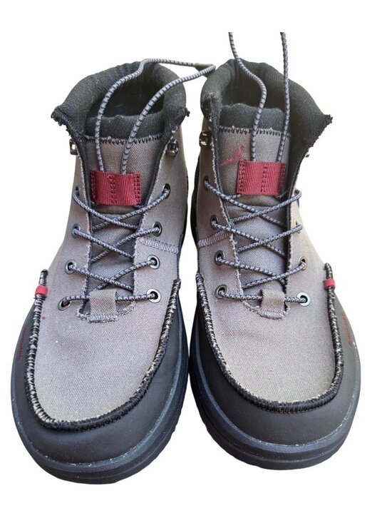 Hey Dudes Bradley Waxed Canvas Size 9 Men\'s EUC Gray main image 4